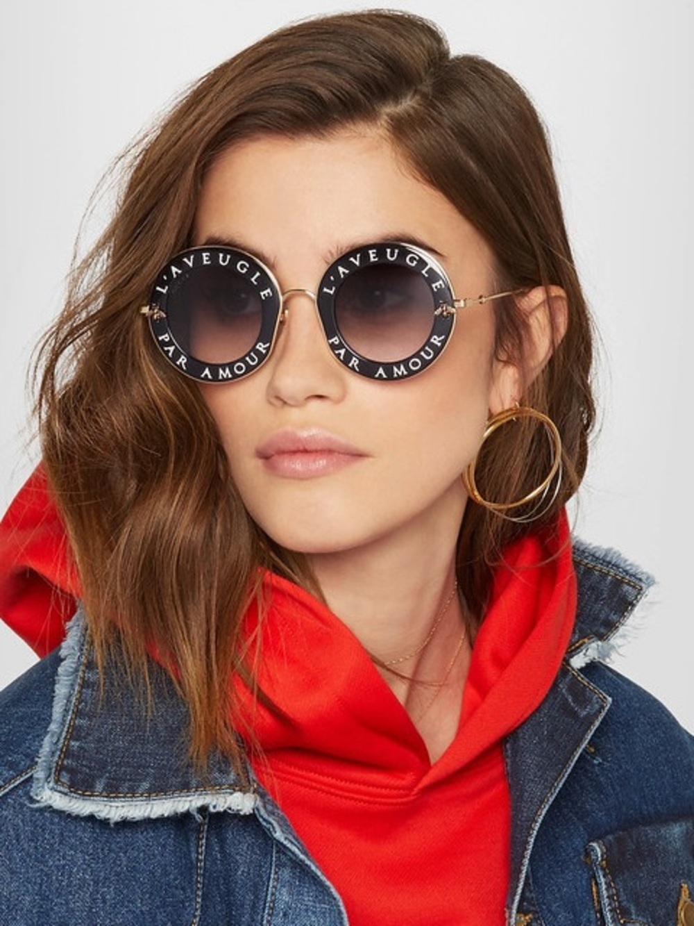 Gucci l'aveugle par amour iconic round sunglasses *